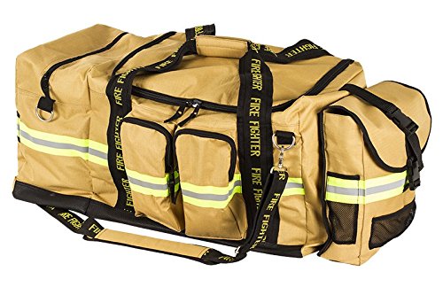 Fireflex Firefighter XXL Turnout Gear Bag Gold