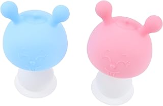 SAFIGLE 2 Peças Mordedor De Cogumelo De Silicone Brinquedos De Cogumelo Mordedor Molar Brinquedos De Bebê De Silicone Mordedor De Bebê Brinquedo De Dentição De Bebê Mordedor De Silicone