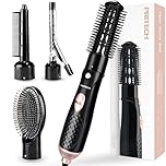 Hair Dryer Brush, Hot Brush for Hair Styling - Light Weight Blow Dry Hair Brush with 2 Heat Speed & 1 Cold Wind Hot Air Brush for Short Hair, 4 in 1 Hot Comb Hair Styling Appliances