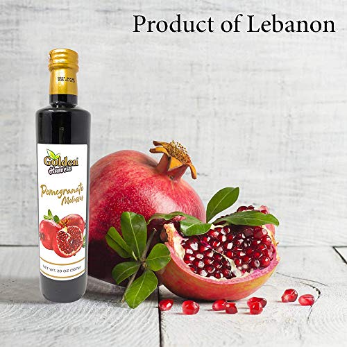 Golden Harvest Pomegranate Molasses - Made With 100% Natural Pomegranate Fruit Juice, Used In Mediterranean Cooking, Desserts, Salads Dressing, Product Of Lebanon - 20 Oz #TOP4