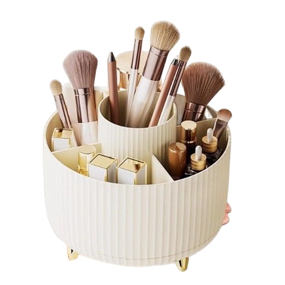 Jnchdghwa Rotating Pen Holder for Workspaces, Desktop Cosmetics Storage Box, Home Desk Stationery Storage Rack