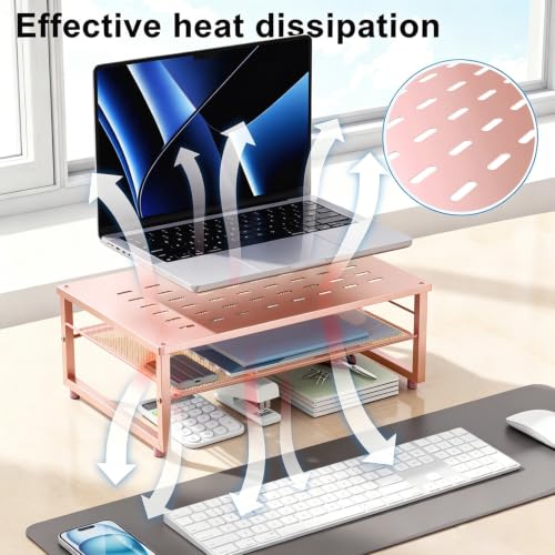 Image of gianotter 2-Tier Metal Monitor Stand Riser