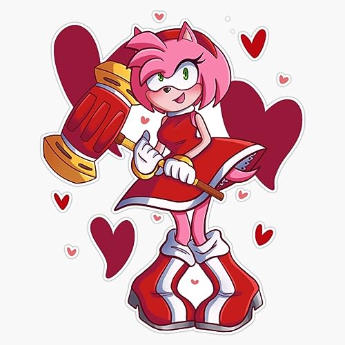 Sweet Amy Rose Bumper Sticker Vinyl Decal 5"