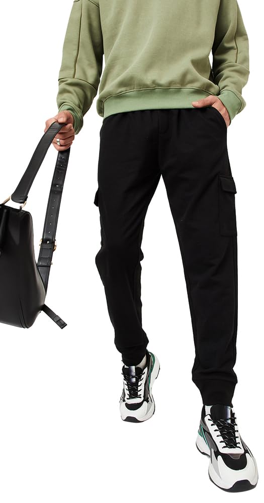 max Men's Mid Rise Regular Track Pants-picture-15
