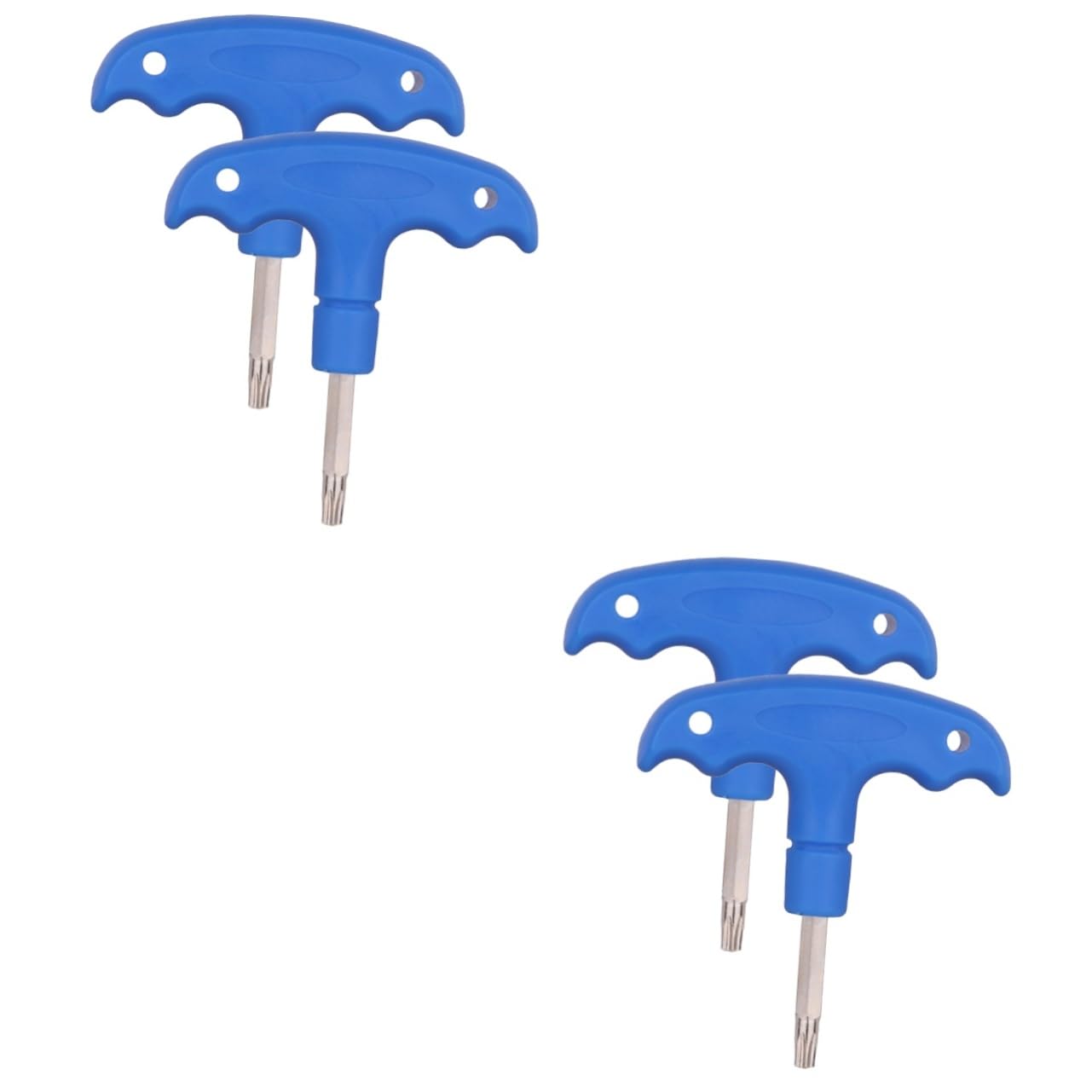 BESPORTBLE 2sets Golf Club Repair Wrench Set Portable Small T-shaped Wrench for Golfing Plastic Handle Lightweight Golf Accessory 2pcs*2