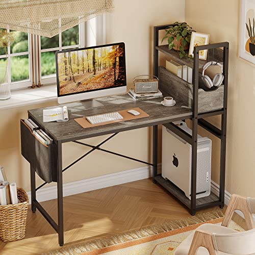 Bestier-Scrivania-per-computer-con-ripiani-scrivania-angolare-da-120-cm-con-cassetto-reversibile-con-tasca-laterale-borsa-portaoggetti-e-gancio-per-cuffie-per-casa-e-ufficio-piccolo-spazio