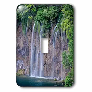 3dRose LSP_228024_1 Croatia, Plitvice Lakes National Park, Waterfall Toggle Switch, Multicolor