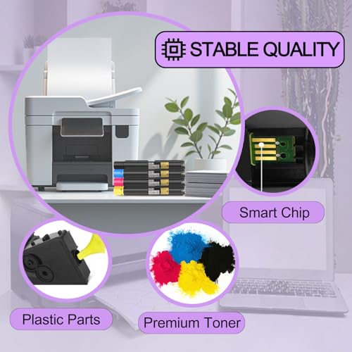 Image of C7030 Toner Cartridge Compatible for Xerox 106R03733 Black Toner Cartridges Work for Xerox Versalink C7020 C7025 C7030 Printers