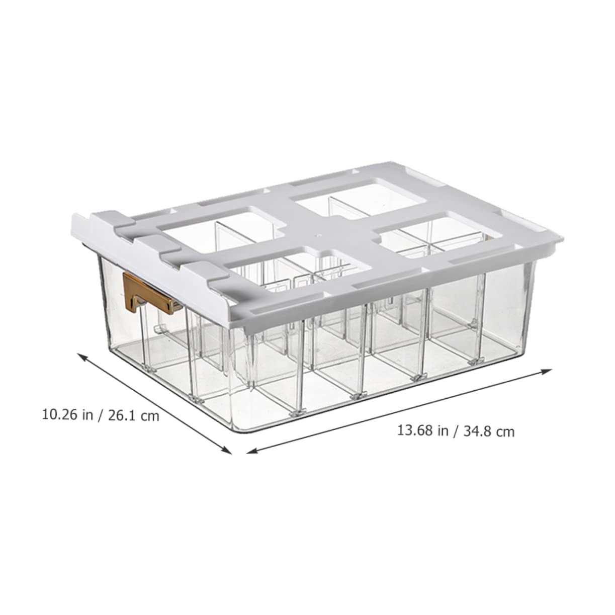 Alipis Scatola Organizer per Armadio Multi-griglia Coperchio Pet 6330