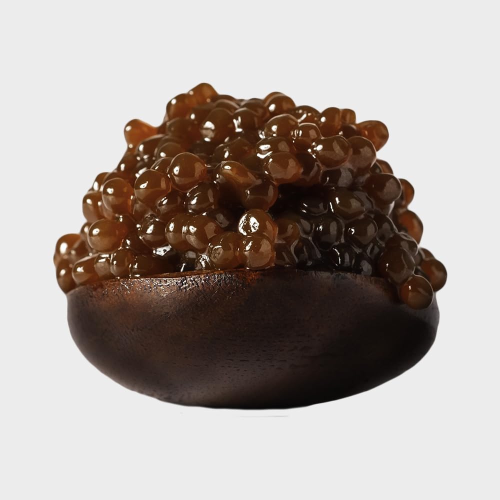 Eurocaviar - Shikran - Confezione Assaggio – 4 x 50 g di Perle di Caviali: Bottarga di Muggine Nera, Bottarga di Muggine Rossa, Salmone Affumicato, Acciughe + 200 ml di Champagne Senza Alcool – Set