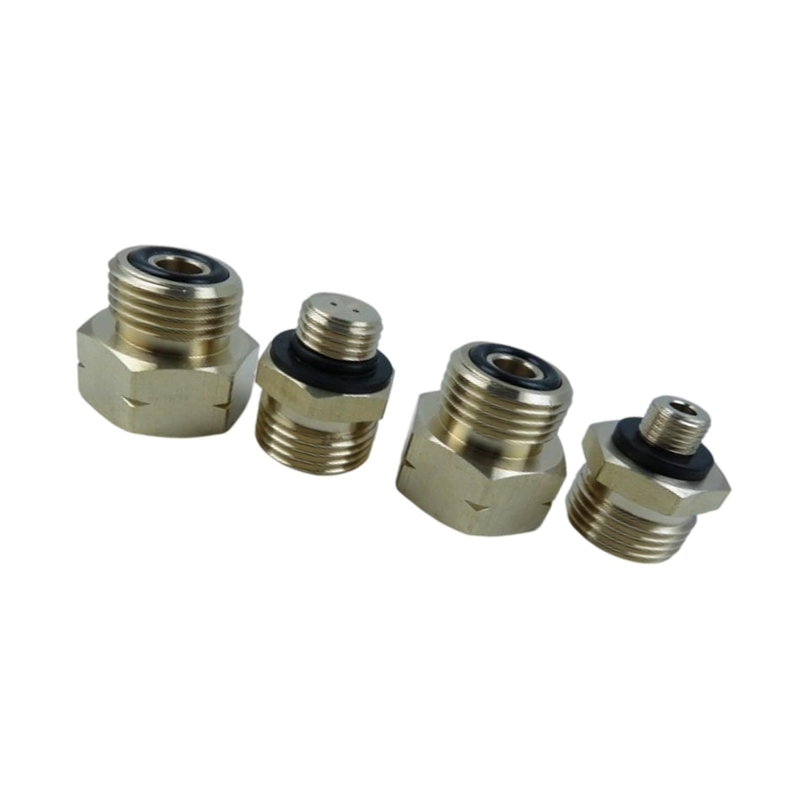 Msioytog A 4Pcs Resistant Cylinder Connection Dapter Brass Hexagonal Connector Universals Fitting Refill Dapter Cylinder Connection