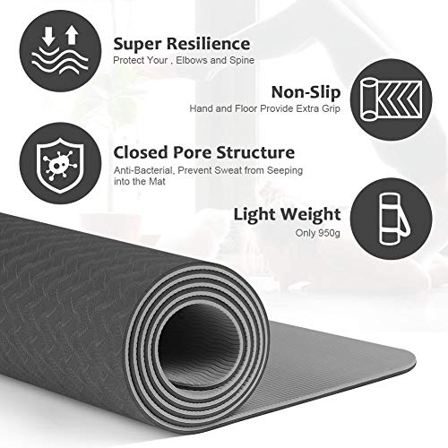 Glymnis Yoga Mat Thick w/ Carrying Strap - Image 5