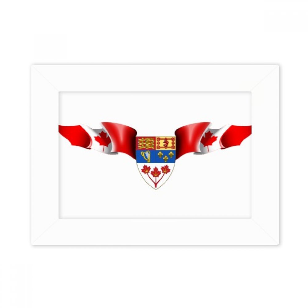 Cadre photo Canada blanc 5x7 pouces image multicolore
