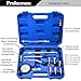 Prokomon Petrol Gasoline Engine Compression Tester Kit; 300 Psi Engine Cylinder Compression Tester with M10 M12 M14 M16 M18