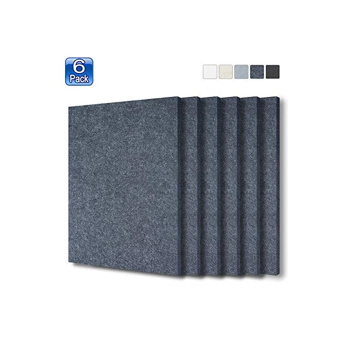 Buy BXI Sound Absorber 16 X 12 X 3/8 Inches 6 Pack Acoustic Absorption Panel, Sound Absorbing