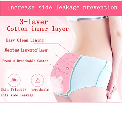 Hahan Cotton Teens Girls Period Underwear Leak Proof Start Period Kit Panties For Teen Xs #TOP1