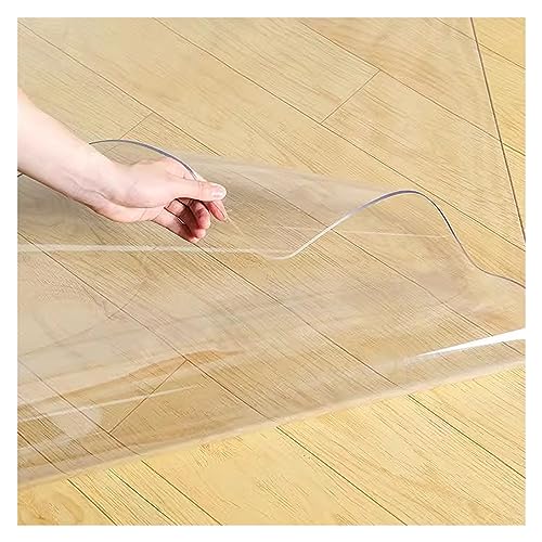 Living Room Floor Mat Clear Plastic Vinyl, Bedroom/Balcony Low Pile Rug Runner Protector, Office Study Hardwood Floor Mats, 2ft 3ft 4ft 5ft 6ft Wide (Size : WxL 6x9feet (183x275cm))