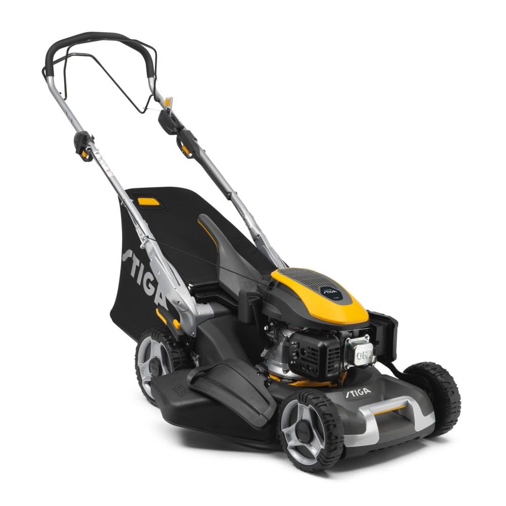 STIGA Twinclip 950 V Tondeuse Thermique 196 CC, 48 cm – Système 4-en-1, Lame Twinclip Brevetée – Pelouses jusqu'à 2 000 m²
