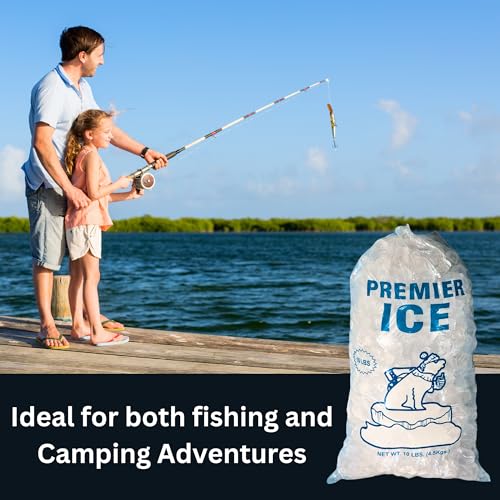 Image of Crystal Clear Premium Quality 10 Lbs Ice Bags Secure Drawstring Closure, Durable Heavy Duty Design for Easy Handling and Commercial Ice Machine Storage Thickness 1.5 Mil 38Microns Pack of (100)