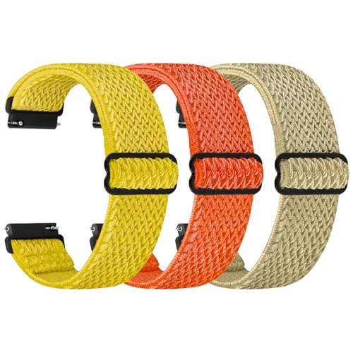 Image of TumpCez Quick Release Watch Band - Choice of Width -18mm 19mm 20mm 22mm 24mm Watch Bands, Solo Loop Adjustable Elastic Nylon Watch Straps Replacement Wristband for Men Women