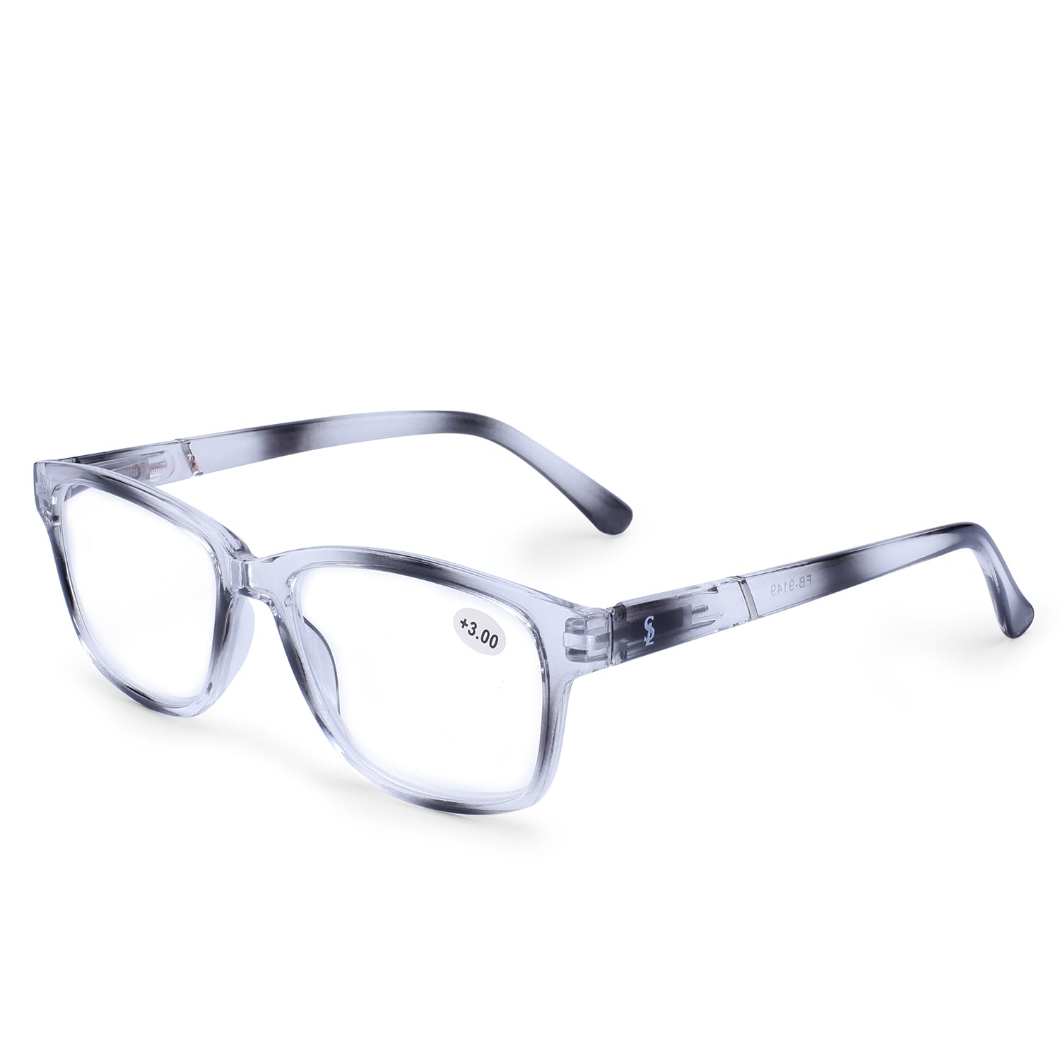 AEC Trends3 Contemporary Full Rim Plastic Reading Glasses Shell Color Sleek Frame With Hard Cover (+2.50, Shaded Grey) (B0CW1R4JV4) Amazon Price History, Amazon Price Tracker