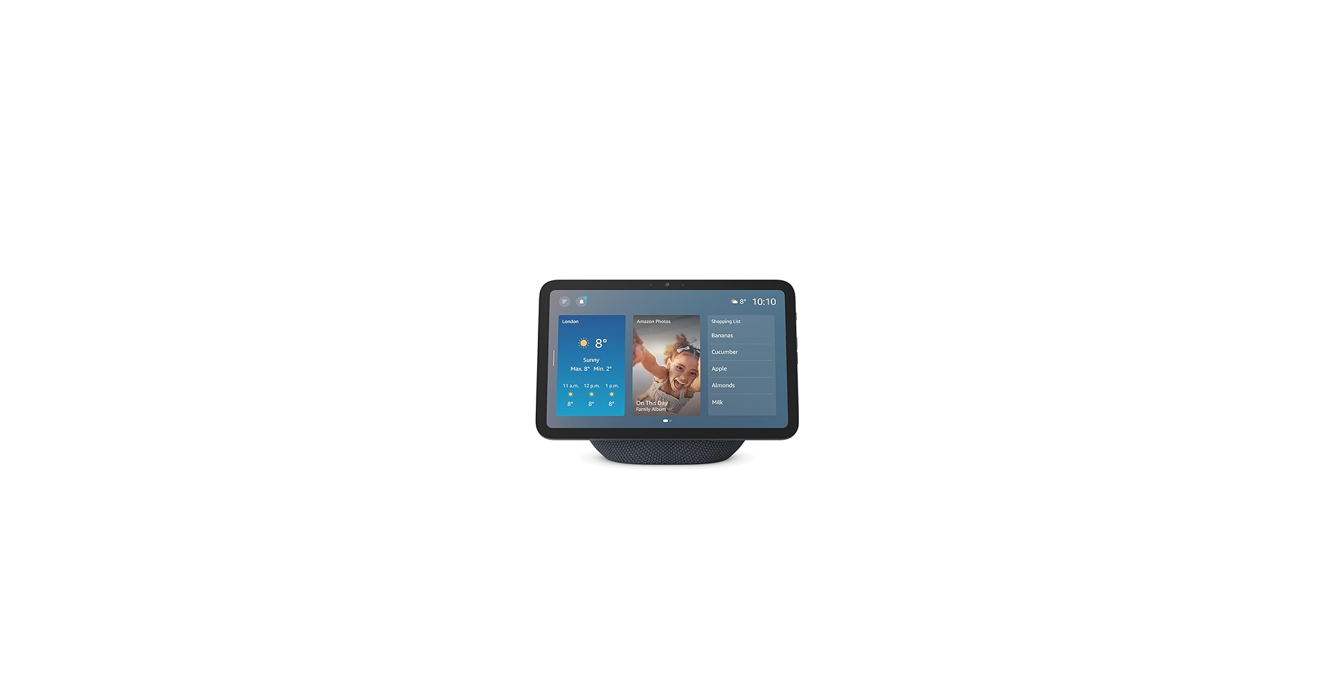 Amazon Echo Show 8 (newest gen), Vibrant HD 8.7" display with spatial audio and Alexa, Graphite