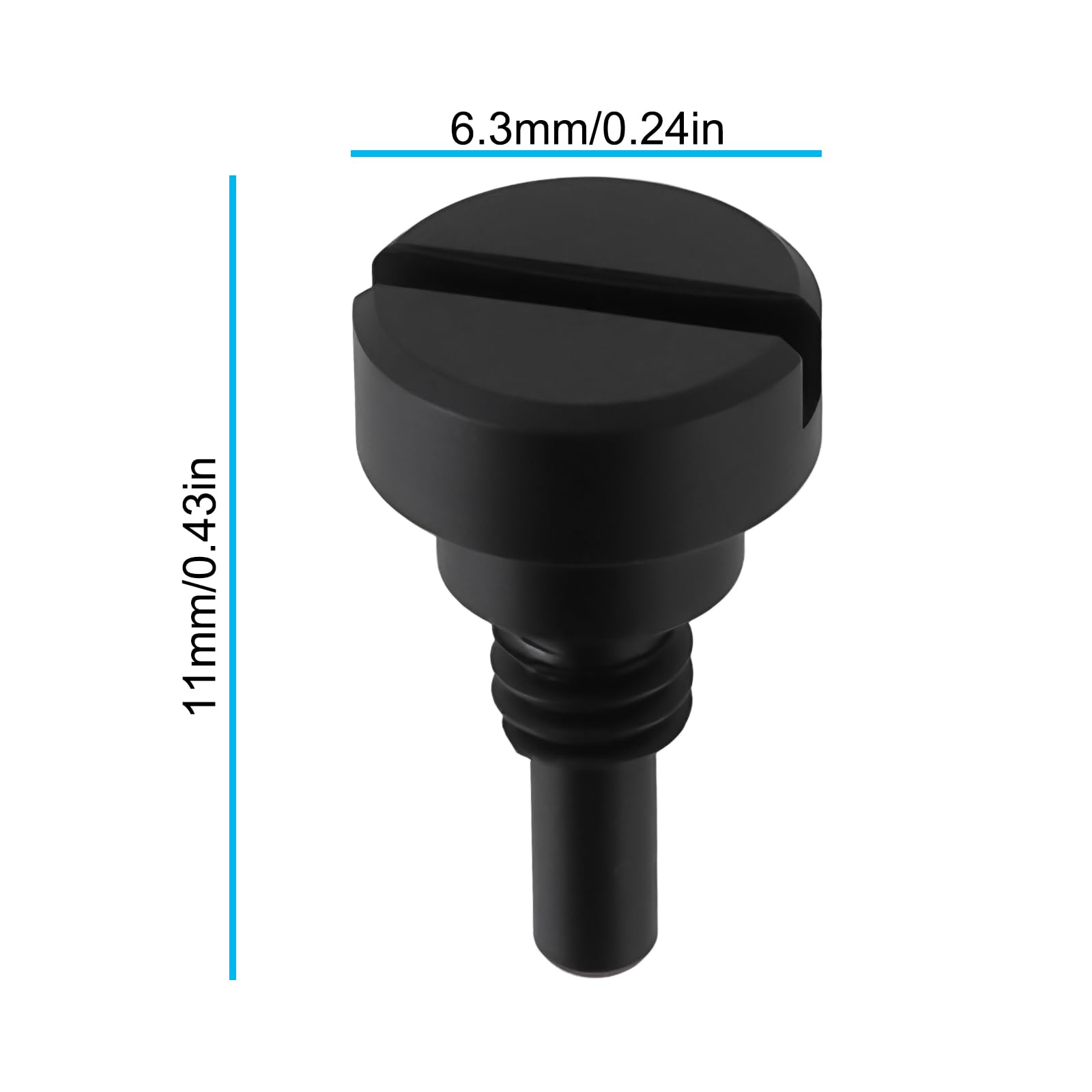 Briny River Black Slotted Ore Car Dump Tray Shoulder Pivot Screw Compatible with Lionel 3459-20 Replacement Part for Model Trains - Image 4