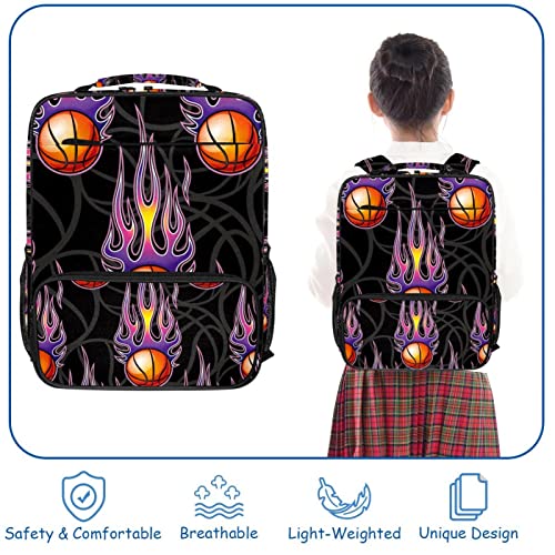 Sac de basket-ball avec sangle réglable violet en taille unique - 2