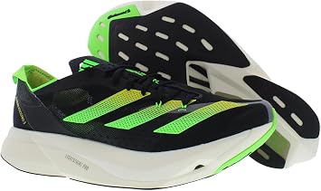 adidas Men's Adizero Adios Pro 3 Shoes, Core Black/Beam Yellow/Solar Green, 4.5