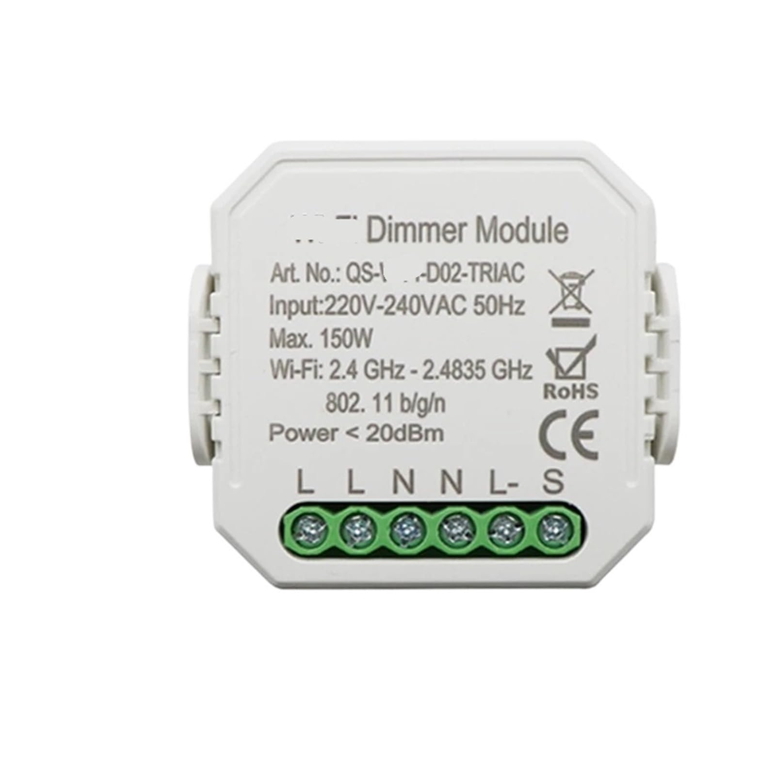 Variateur de lumière LED 220V à 1 ou 2 canaux pour éclairage domestique