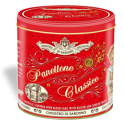 Lazzaroni - Chiostro Di Saronno - Panettone clásico italiano, de Milán, 750 gr