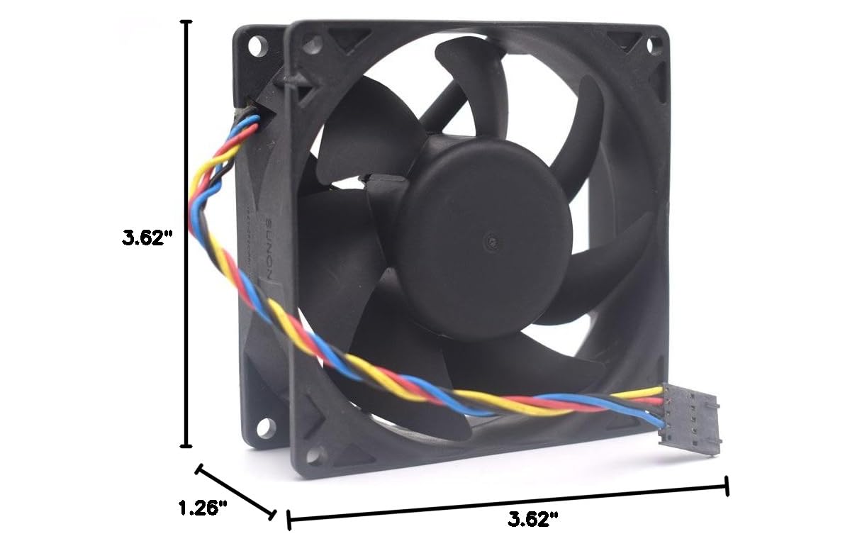 PSD1209PLV2-A B3553.F.GN DC12V 4.2W Server Cooling Fan 4-Wire PWM 90x90x32mm WC236-AOO
