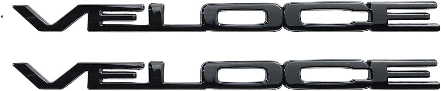 Grace's Tech Auto Testa Fender Letter Decorazione Adesivi Veloce Etichetta compatibile con Alfa Romeo Giulia Stelvio Tonale mito Giulietta 159 147 156 GT Modifiche Accessori (Nero)