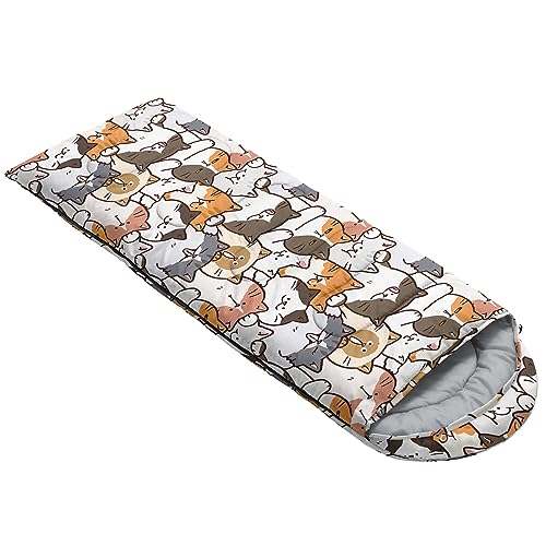 Image of QOOMO Camping Sleeping Bags,3 Season Warm & Cool Weather,Lightweight,Waterproof Sleeping Bags for Adults & Kids,Traveling,and Outdoors,Camping Gear Equipment