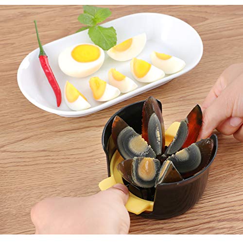 image for YYTONG Egg Slicer, Egg Cutter for Hard Boiled Eggs 3 in 1 Oval Shaped 
