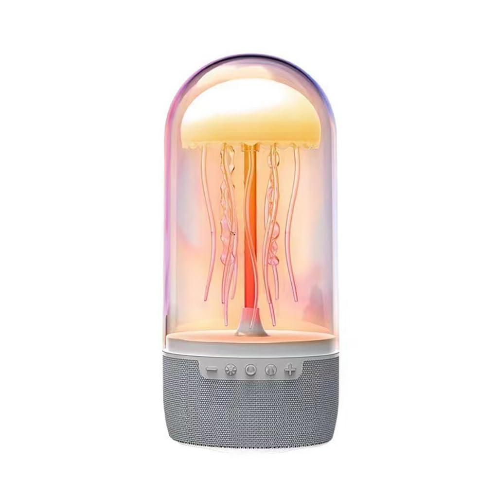 FOTN Jellyfish Bluetooth Speaker,Portable Bluetooth Speaker with 7 Colors of Atmosphere Lights, Surround Pairing,The Tentacles of The Jellyfish Will Sway with The Music