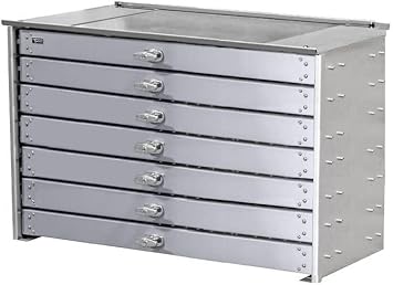 Stellar 81718, 7 Drawer Heavy-Duty Steel Toolbox- 23"H x 44"W x 20"D