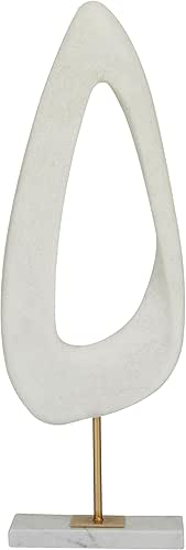 Deco 79 Polystone Abstract Decorative Sculpture Cut-Out Home Decor Statue