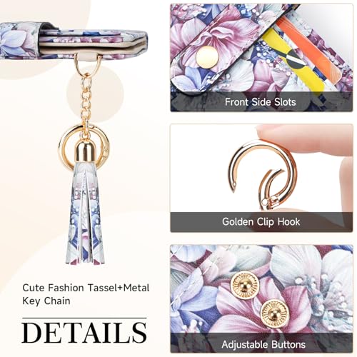 APHISON Women RFID Slim Bifold Wallet, Card Holder with Zipper Coin Purse, Ultra-Thin Compact Wallet with ID Window Minimalist Pink2