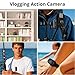 DREMINOVA 128GB 4K Mini Action Camera Thumb POV Neck Portable Body Cam Wearable Vlogging Video Recorder with IPX7 Waterproof Underwater Camcorder, Helmet Mount, Magnetic Sport for Bike Cycling