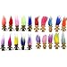 20packs Lucky Troll Dolls Set,PVC Vintage Lucky Doll Chromatic Adorable for Collections, School Project, Arts and Crafts, Party Favors. (Style1-20packs)