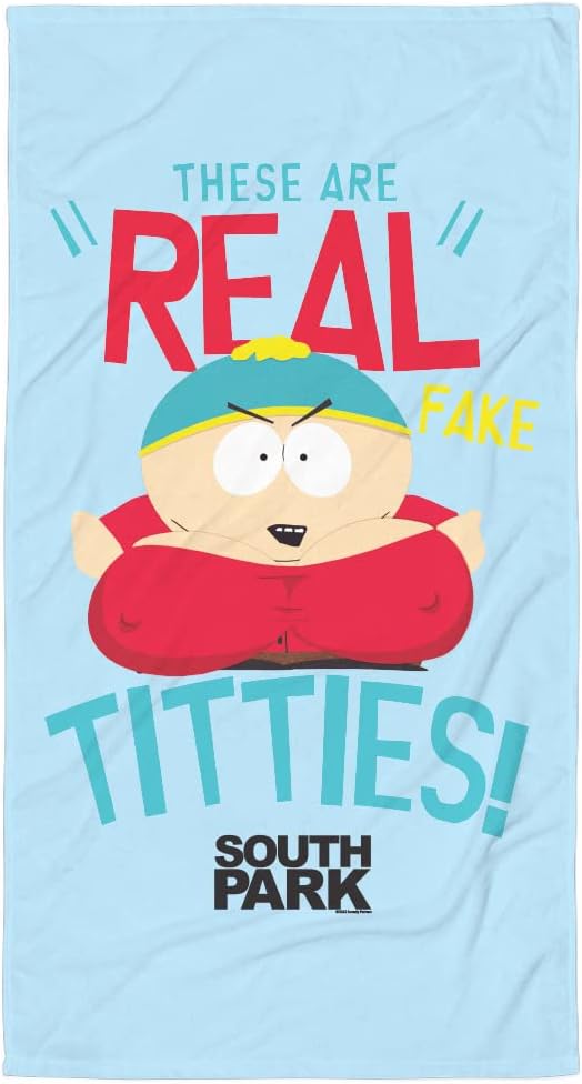 South Park "Cartman Real Fake Beach Towel - Terry Fabric - 30" x 60"