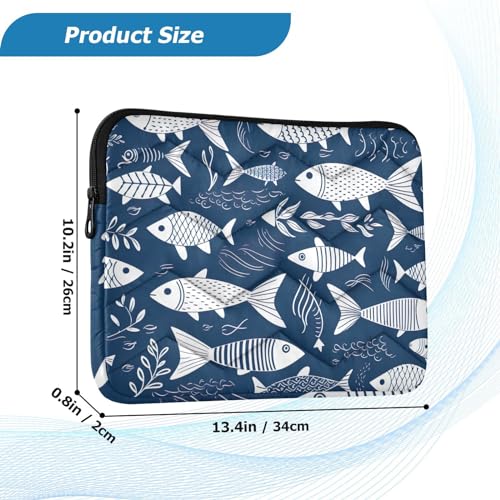 Funda Protectora para Portátil 13-14 Pulgadas Azul Oscuro miniatura 3