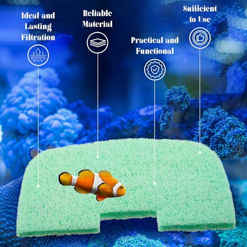 Image of Threlaco 10 Pack Compatible with Fluval 106 /206 /107 /207 Phosphate Remover Pads, Aquarium Canister Filter Media Replacement Pads for Fish Tank (Green)