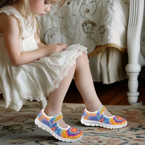 BIGCARJOB Mary Janes Shoes for Little Kids Tennis Shoes Flats Cute Ballet Dress Shoes School Uniform Shoes Athletic Gym Shoes4