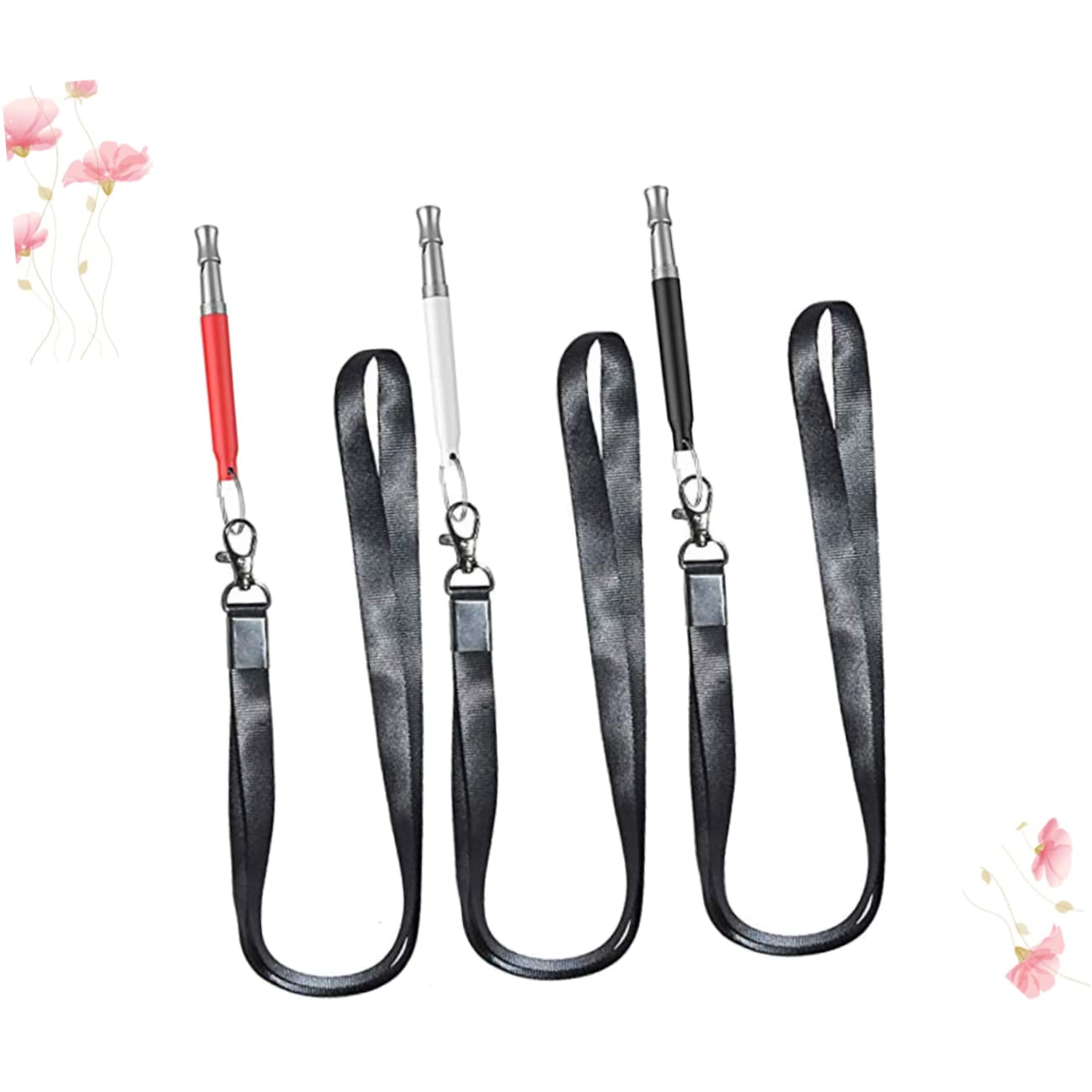 BESPORTBLE Dog Whistle Training Supplies 3 Pack Pet Whistle Lanyard Sound Release for Quick Dog Training Easy to Carry