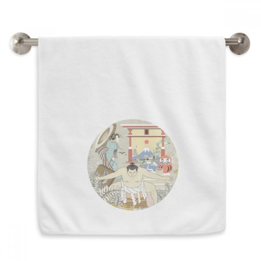 Serviettes débarbouillettes Ukiyo-E en tissu de qualité supérieure