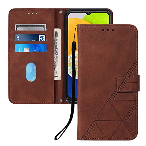 Housse Moto G84 en cuir synthétique chic avec clapet magnétique marron