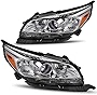 DWVO Headlights Assembly Compatible with 13-15 2013-2015 Chevy Malibu Headlamp Replacement Pair Driver and Passenger Side (Only for Halogen Headlight)