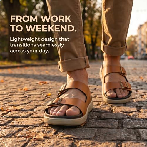 Image of Neeman's PureWhoosh Flow Sandals for Men | Waterproof Chappal | Casual Slippers with Ergonomic Arch Support & Anti Skid EVA Sole | Adjustable Strap | Lightweight Monsoon Floaters for Beach & Outdoor Wear